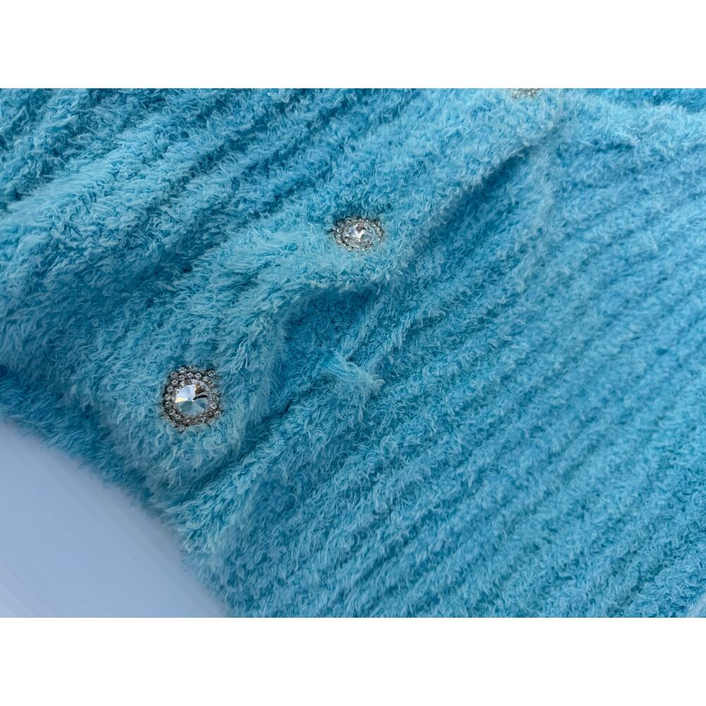 Show Me Your Mumu Clemmie Cardigan Blue Women’s Large Pastel Dopamine Dressing - Picture 12 of 16